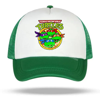 Teenage Mutant Ninja Turtles Baseball Cap Embroidered Cartoon Anime Print Hats Duck Tongue Hat Nethats Sun Visor Headgear Gifts