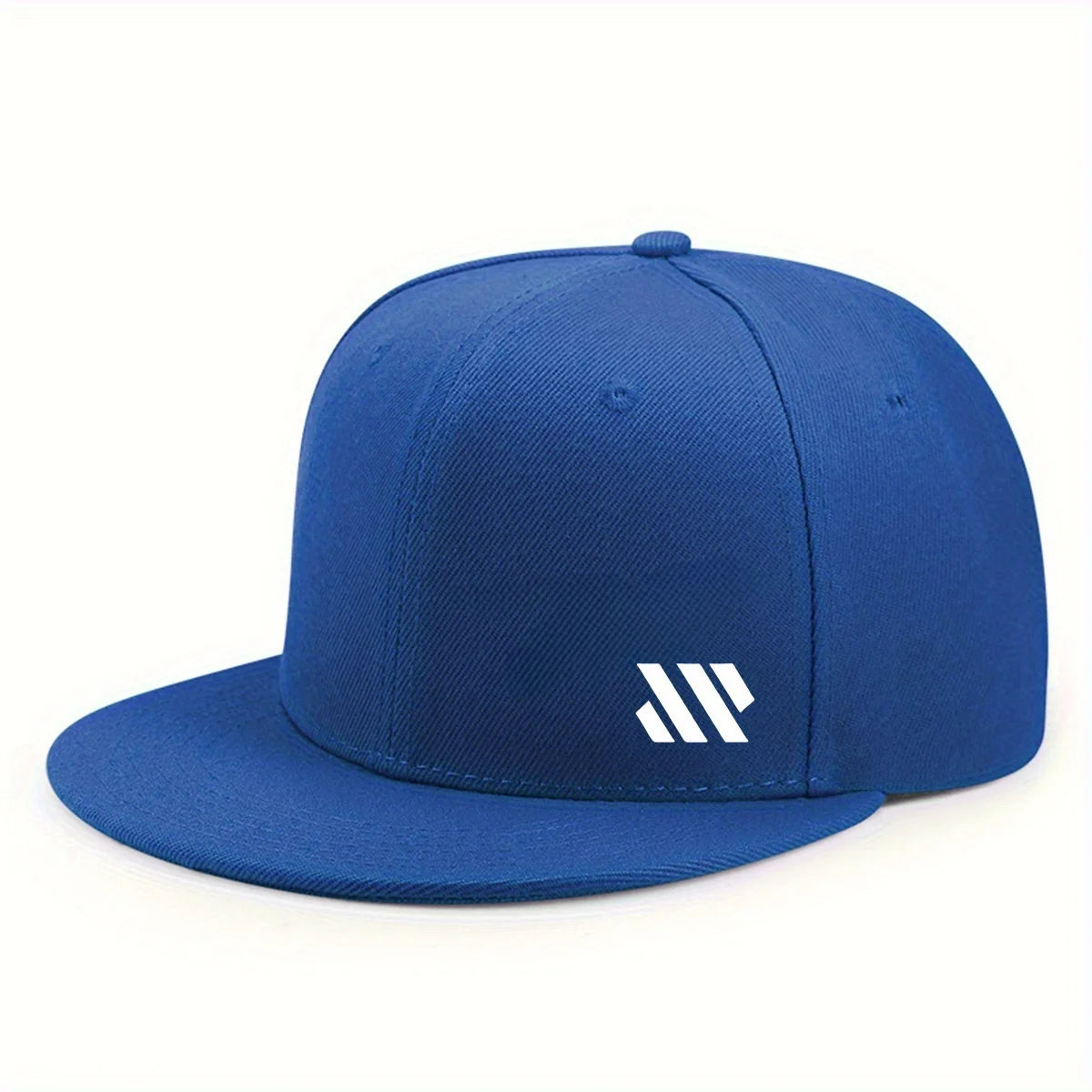 Czapka baseballowa z białym logo, unisex, regulowana, oddychająca, z płaskim daszkiem, lekka czapka outdoorowa i podróżna, nakrycie głowy