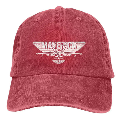 Multicolor Hat Peaked Men Women's Cowboy Cap Top Gun Maverick Centered Jet Logo Baseball Caps Personalized Visor Protect Hats