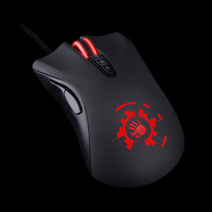 A4TECH Bloody A91 Gaming Mouse,4000 DPI,Drag Click,1000HZ,6666FPS,8 Buttons,Metal X' Glide Armor Boot,Over 20 million clicks