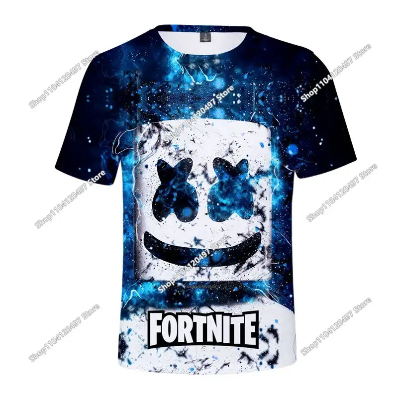Коледна 3D тениска Fortnite Tees Battle Royale, стрийтуеър за деца, Victory Game, мъже и жени, Harajuku тениска, тийнейджърски дрехи