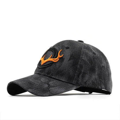 Antler Element Camouflage Baseball Cap, With Embroidery, Unlock New Experience of Outdoor Trendy Outfit