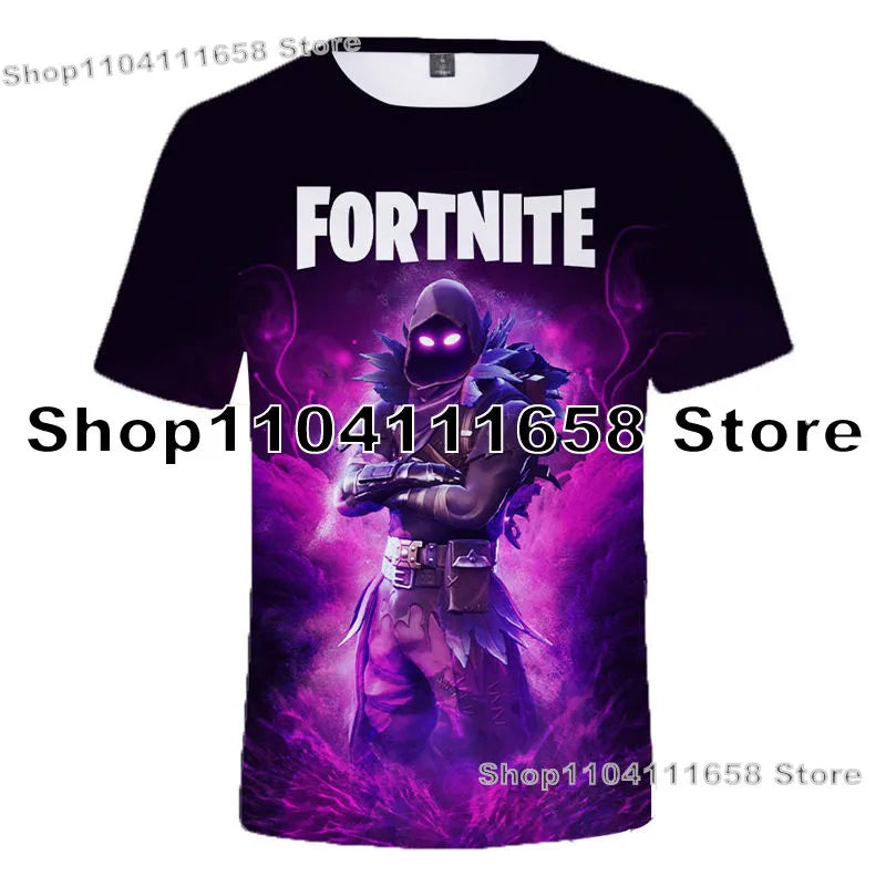 Banana Peely -T-paita, naisten T-paita, lasten F-Fortnite T-paita, 3D-painettu miesten Battle Royale -pelipaita, kesätoppi, syntymäpäivälahja