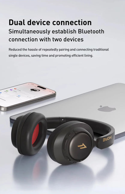 1MORE SonoFlow S Wireless Bluetooth Noise Cancelling Headphones 42dB ANC Hi-Res Audio 90H Battery Life Over-Ear Headset