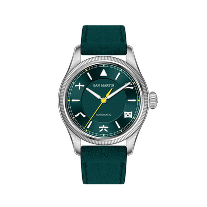 San Martin 39.5mm Men Pilot Watch YN55 Automatic Mechanical Aviation Watches Chinese Style Original Design SN0033 Field Reloj