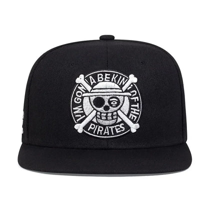 Anime ONE PIECE Fashion Baseball Caps for Men Women Luffy Skull Embroidered Men's Women's Cap Leisure Hip Hop Snapback Hat Gift