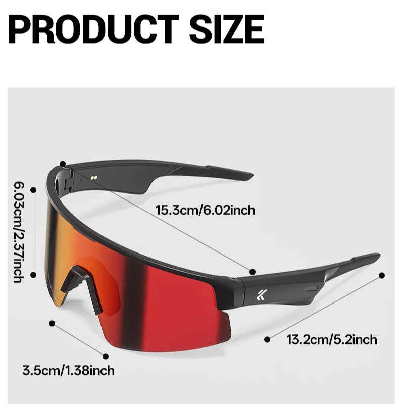Kapvoe Bluetooth Sunglasses Smart Cycling Glasses Wireless UV400 Protection Goggles Telephone MP3 Sports Cycling Glasses Men