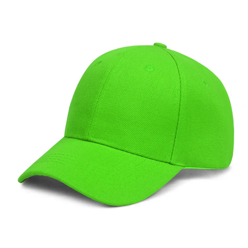 Solid Baseball Cap Cheap Women Men Summer Autumn Spring Sun Visor Hats Yellow Caps