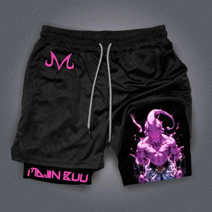 Dragon Ball Anime GOKU Peripheral Printed Double Layer Shorts 2026 Latest Spring and Summer Sports Men's Loose Breathable Pants