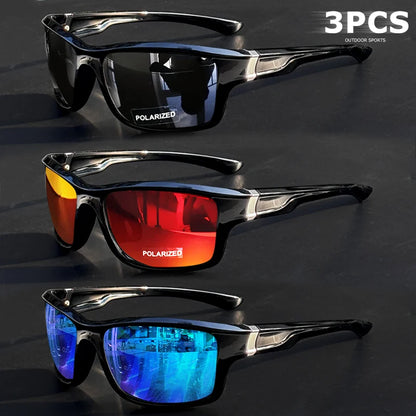 1pcs/3pcs Polarized Driving Sunglasses for Men Women, Sports Anti-Glare Cycling Goggles Running Fishing Sun Glasses UV400