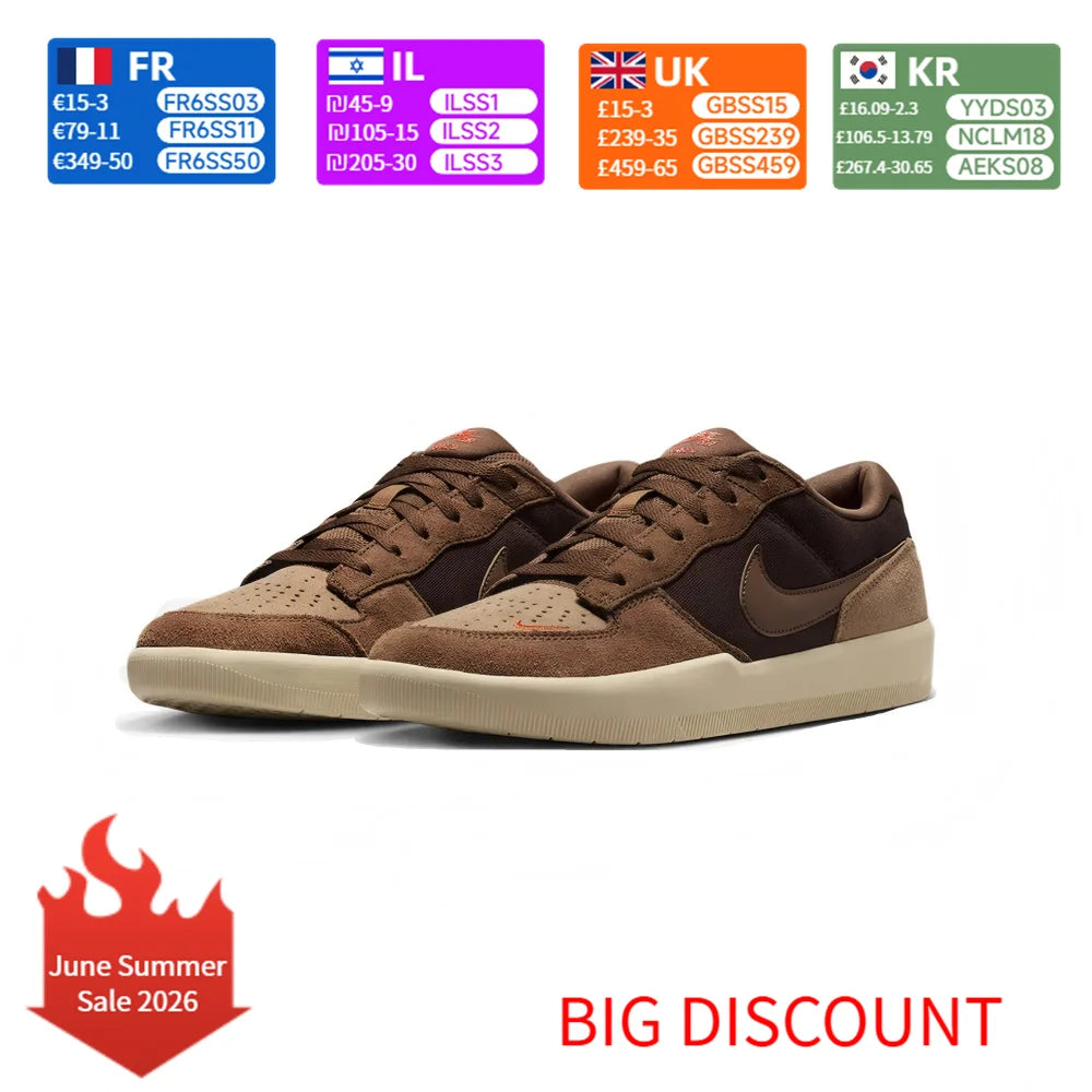 Nike SB Force 58 Unisex skateboardsko Slidstærk overdel i ruskind Klassisk retro skate- og fritidstøj Komfortable sneakers DV5477-201