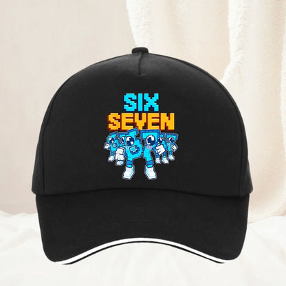Meme 67 Six Seven 6 7 Italian Brainrot Baseballkappe Herren Trucker-Cap Frühjahr Freizeit Outdoor Fitness Sonnenvisier Snapback-Kappe