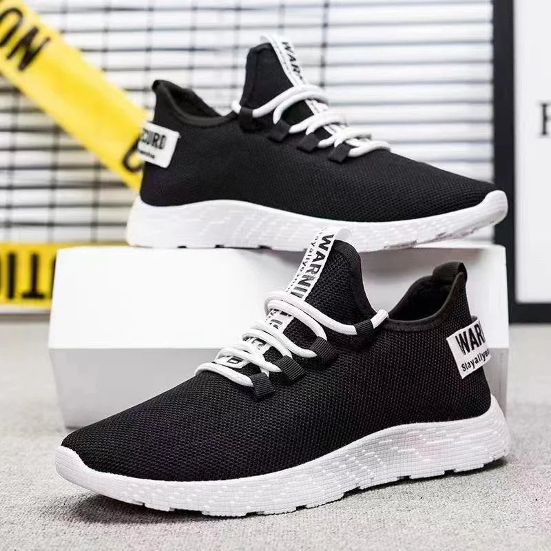 Heren sneakers, casual, lichtgewicht sportschoenen van mesh, zomers, voor heren, outdoor, zachte zool, ademend, comfortabel, modieus, trendy hardloopschoen