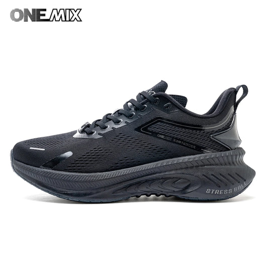 ONEMIX Nouveau modèle Chaussures de course pour homme automne-hiver Chaussures de sport élastiques, légères, respirantes et amortissantes pour le jogging en extérieur