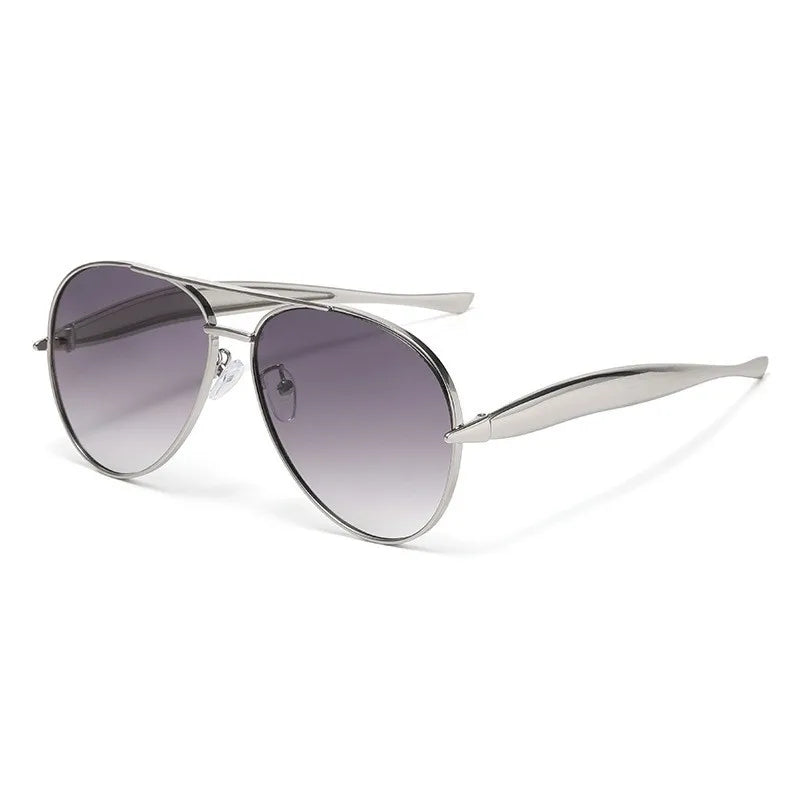 High-end Quality Metal Sunglasses - Fashionable, Retro Pilot-style Sunglasses - Uv-protective Sun Glasses - 7508