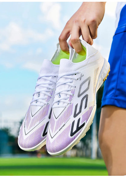 Heren sneakers met grasnoppen Hoogwaardige voetbalschoenen Futsal-voetbalschoenen Antislip voor binnen Populair model met hoge schacht voor buiten