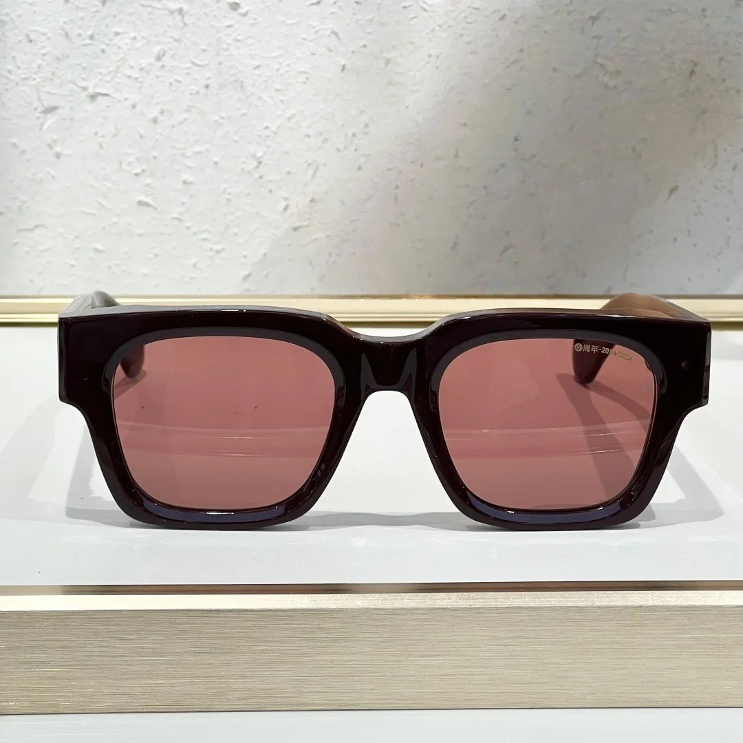 ENZO EPOXY 10th Anniversary Edition Large 51 Size Frame Red Turtle Shell Green Handcrafted Japanese Sunglasses