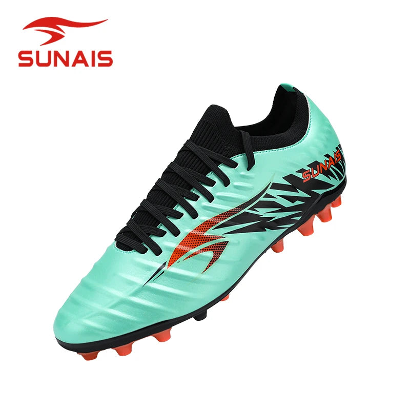 SUNAIS Chaussures de football pour hommes, entraînement sur gazon artificiel, antidérapantes, chaussures de football pour jeunes, chaussures d'entraînement sportif AG 835315
