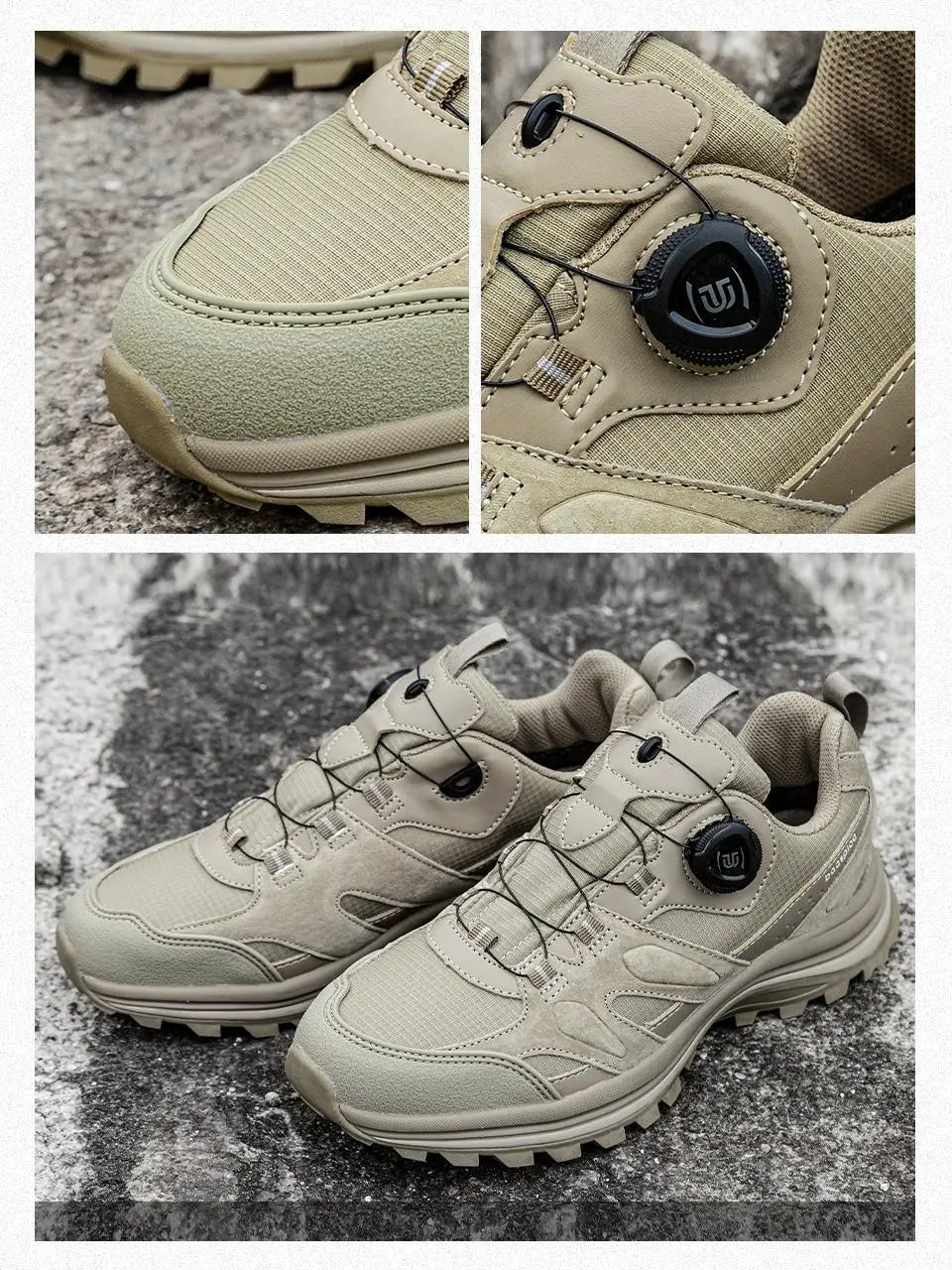 Zapatillas de senderismo para hombre Baasploa: antideslizantes, resistentes al desgaste, para escalada y senderismo al aire libre; con interior de algodón para mayor comodidad; zapatillas deportivas para actividades al aire libre.