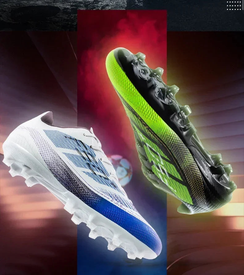 Nouvelles chaussures de football pour hommes, chaussures de soccer pour terrain en herbe, chaussures d'entraînement, chaussures de sport ultralégères, chaussures de match professionnelles, baskets antidérapantes unisexes.