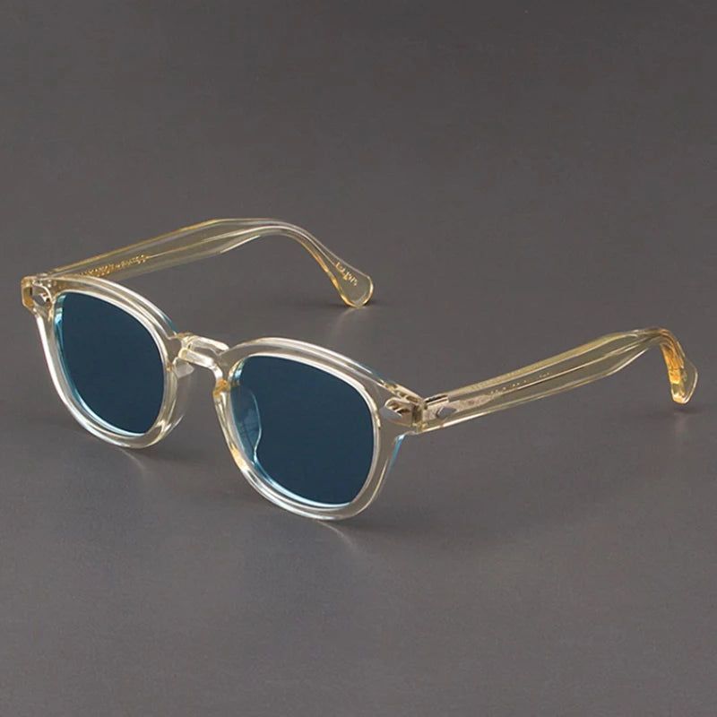 Polarized Sunglasses Men Women Johnny Depp Lemtosh Style Sun Glasses Retro Round Acetate Frame UV400 Lens Oculos