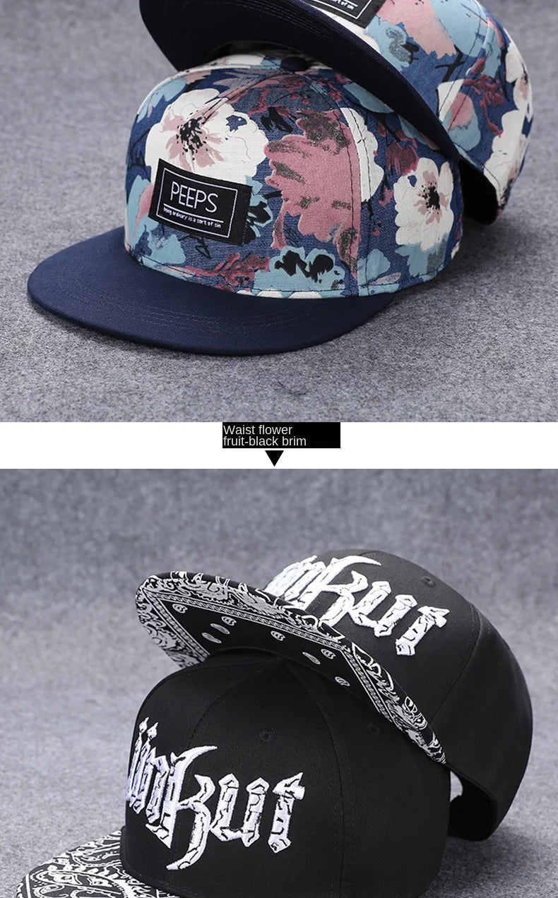 Baseballcap mit flachem Schirm, Buchstabenstickerei für Herren, vielseitig kombinierbar, Damen-Sommer-Hip-Hop-Hut, Outdoor-Sonnenschutz, verstellbare Schirmmütze