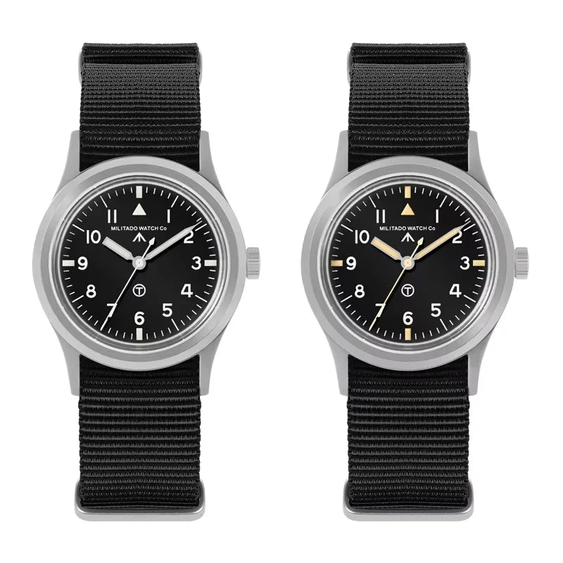 Militado ML14 Limited Edition Quartz Watch VH31 Sweep Second Quartz Movement Watch Sapphire Crystal BGW9 C3 Luminous Men's Watch