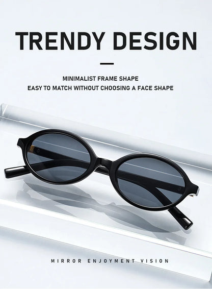 Small Fashion Oval Leopard Sunglasses Women Lovely Ins No Makeup Anti Blue Light Glasses Cute Decorative Computer Glasses 선글라