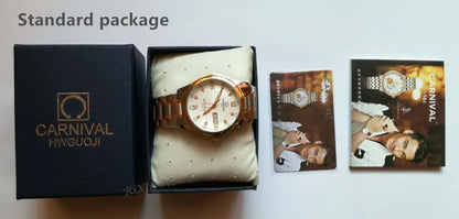 Carnival IW Mechanical Watch For Men Brand Luxury Automatic Men Watches MIYOTA or NH36 Sapphire Luminous Waterproof Reloj Hombre