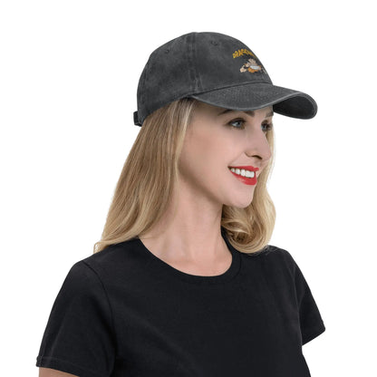 Retro DBZ dragon ball Goku Eating Ramen Baseball Caps Unisex Distressed Washed Sun Cap  Outdoor Summer Adjustable Fit Hats Cap