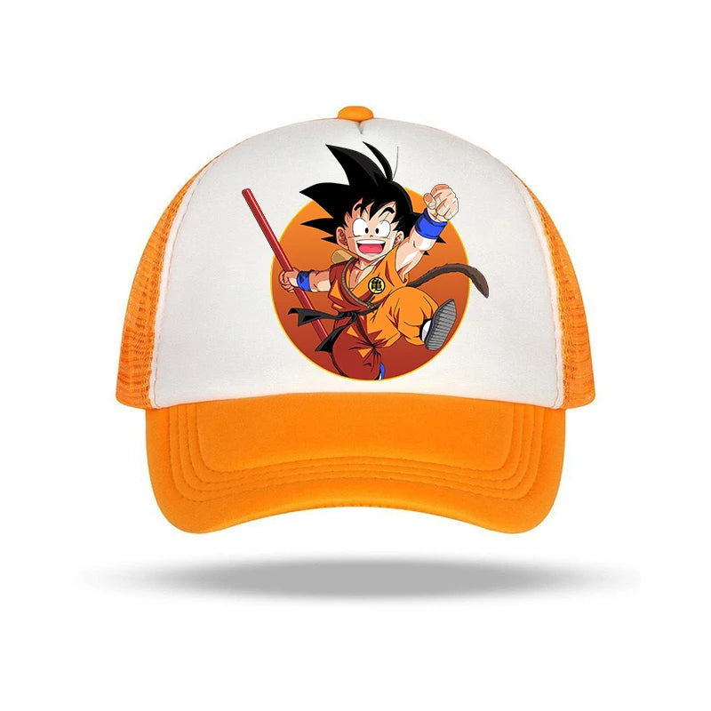 Dragon Ball-baseballkasketter med anime-figurer, solhat til børn og voksne, sommerhatte, åndbare, afslappede hatte, justerbare kasketter med skygge, gaver