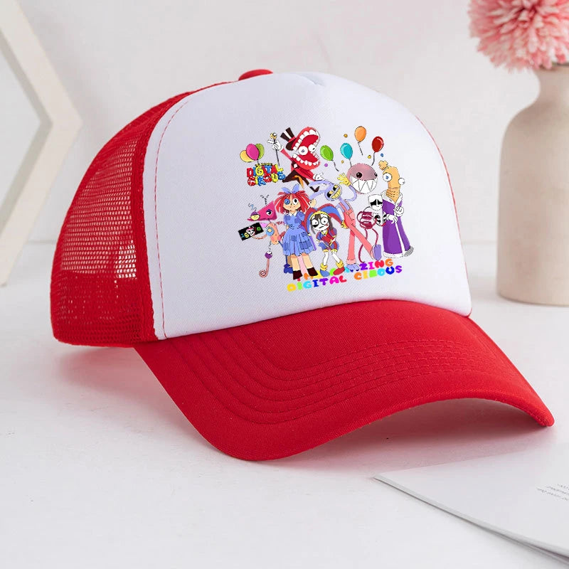 Cartoon The Amazing Digital Circus Baseball Cap for Adult Anime Printed Student Summer Athleisure Adjustable Cute Sun Hat Gift
