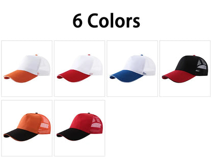 Customized baseball cap with printed logo contrasting duck tongue cap unisex personalized embroidered logo team culture hat
