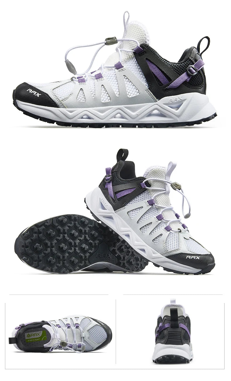 RAX Nieuwe heren- en dameszomerwandelschoenen, ademende Upstream-schoenen, trekkingschoenen, waterschoenen, outdoor-, vis- en kampeerschoenen, sneakers voor heren