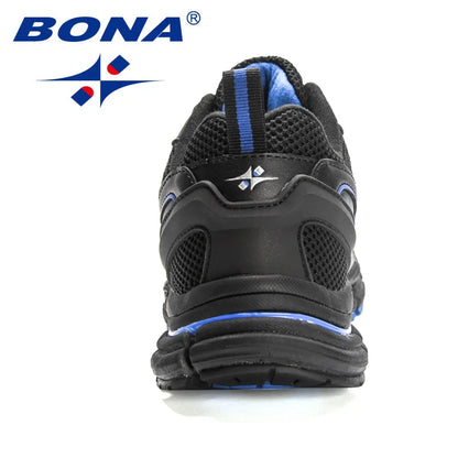 BONA 2023 New Designers Light Running Jogging Mesh Shoes Breathable Comfortable Men Sneakers Casual Outdoor Sport Shoes Man Mesh