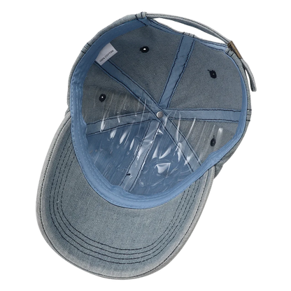 Gorra de béisbol rasgada de color liso, gorra snapback de denim lavado, estilo hip hop, transpirable, ropa urbana, gorras desgastadas para mujer y hombre