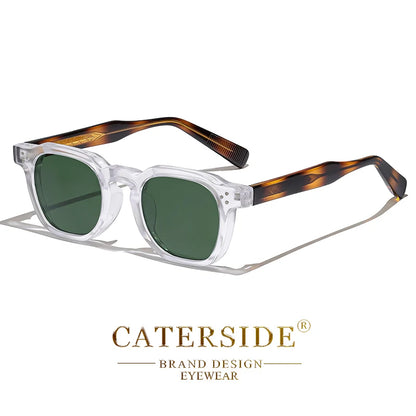 CATERSIDE New Fashion Punk Men Sunglasses Frame Square Personalized Design Sun Glasses Women Travel Party Business Festival Gift