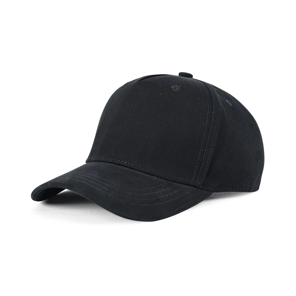 Wholesale Solid Color No LOGO Letters Cotton Hat Black White Hat Baseball Cap Fashion High Quality Men Visor Lady Leisure SunHat