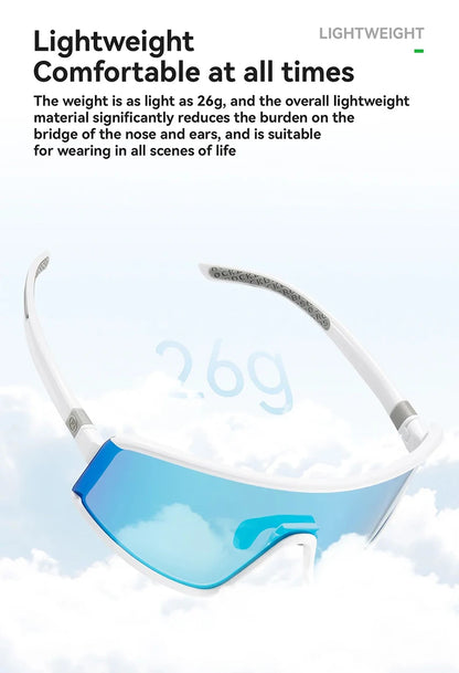 ROCKBROS Cycling Glasses Polarized Photochromic Anti-Fog Sunglasess Windproof Goggles Sport MTB Road Bike Shades