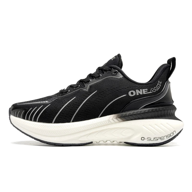 ONEMIX Nouvelles chaussures de course à amorti pour hommes, adaptées aux coureurs intensifs, à lacets, sportives, pour femmes, antidérapantes, d'extérieur, athlétiques, baskets pour hommes