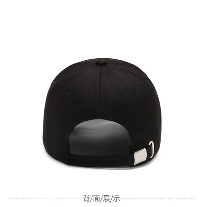 Four Seasons HatsMen Trendy Black Retro brooklyn Letter Embroidery Baseball Cotton Adjustable Casual Hat Hip Hop Sun Hats