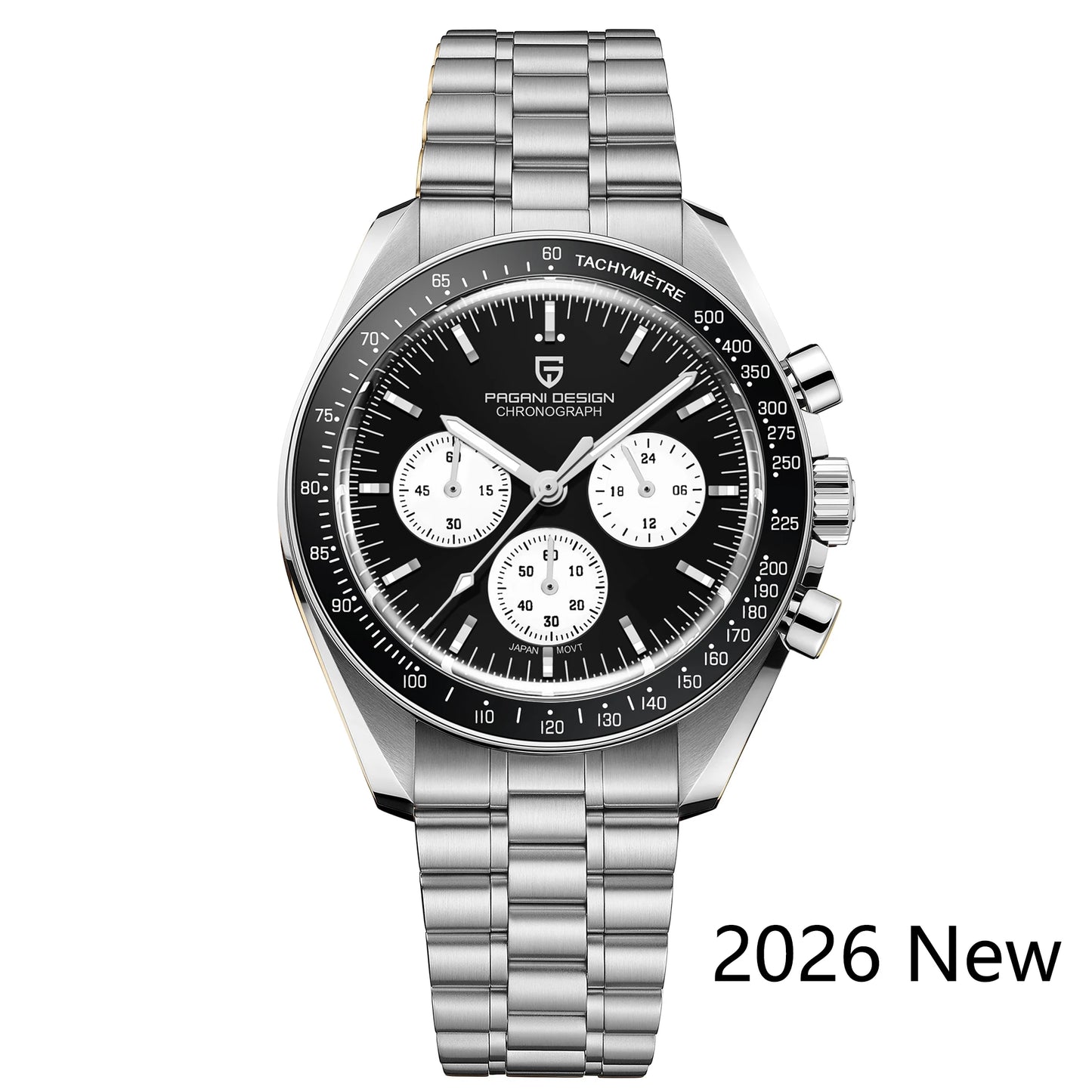 2026 New PAGANI DESIGN Mens Watches Panda Moon Watch Luxury Quartz Watch For Men Automatic Date Sport Chronograph Wristwatch Men