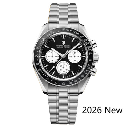 2026 New PAGANI DESIGN Mens Watches Panda Moon Watch Luxury Quartz Watch For Men Automatic Date Sport Chronograph Wristwatch Men