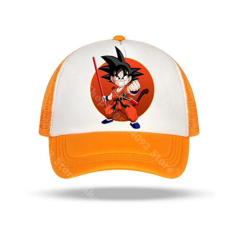 Dragon Ball-baseballkasketter med anime-figurer, solhat til børn og voksne, sommerhatte, åndbare, afslappede hatte, justerbare kasketter med skygge, gaver