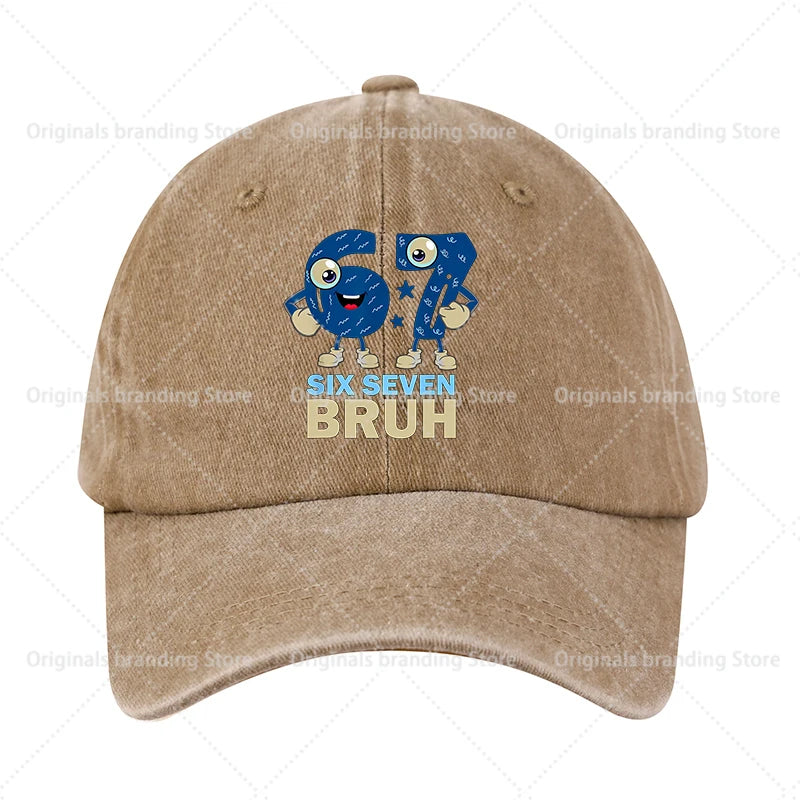 Steal A Brainrot 67 Dětská baseballová čepice Pánská Dámská sluneční čepice Nová čepice pro dospělé Outdoor Sport Sluneční čepice Retro pokrývka hlavy Dárek Horké prodeje
