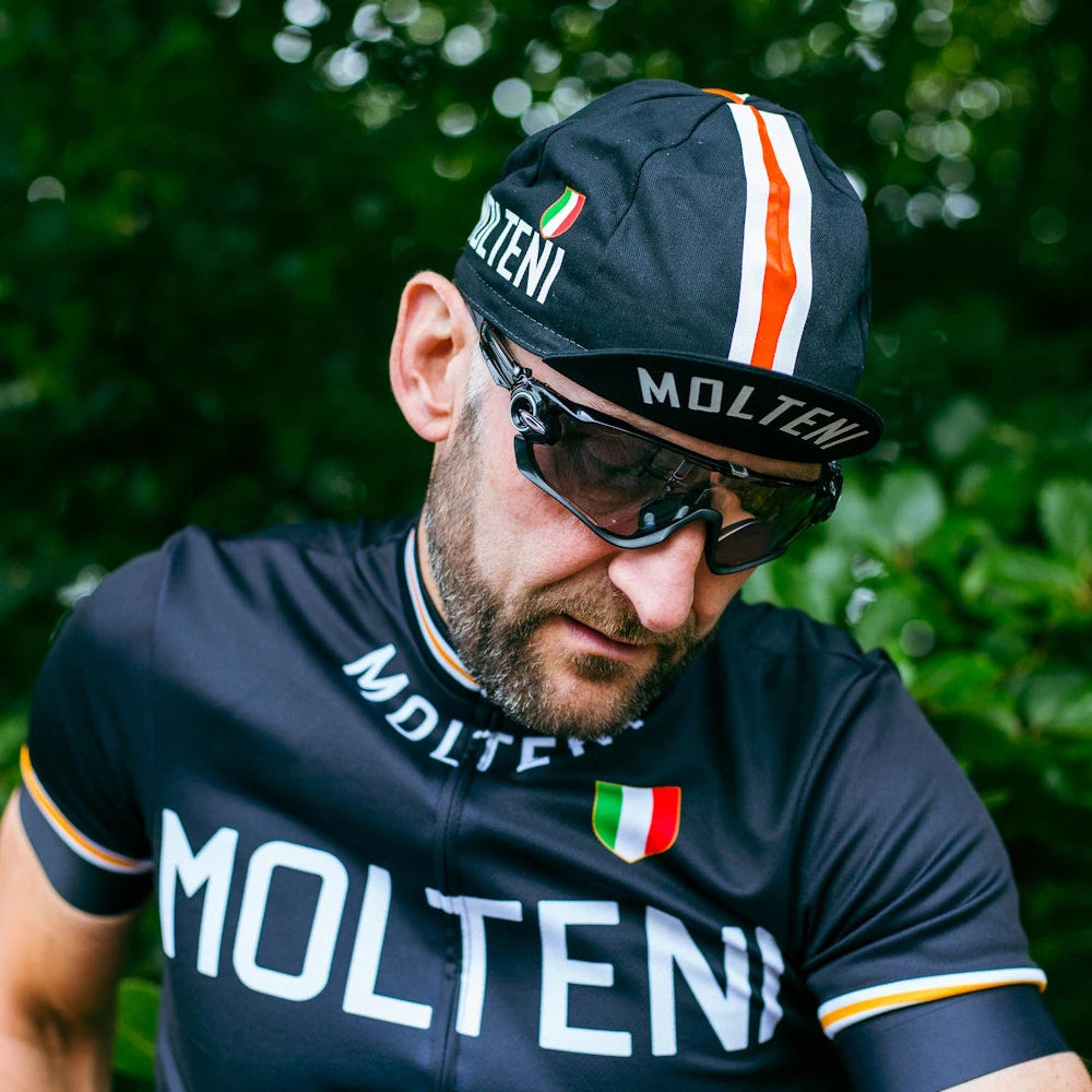 Retro cyklistická čepice Team Molteni – prodyšná ochrana před sluncem, outdoorová sportovní čepice, unisex