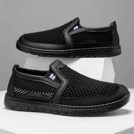 Herrskor med mångsidiga ventilationshål, luktneutraliserande utan att täcka fötterna – casual sneakers, designerskor