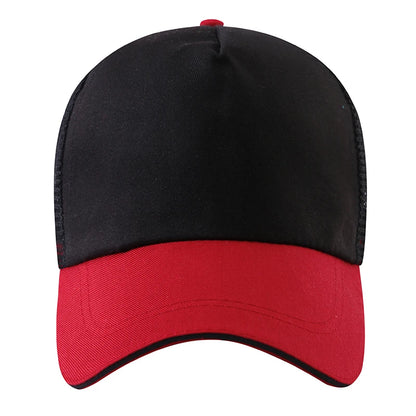 Customized baseball cap with printed logo contrasting duck tongue cap unisex personalized embroidered logo team culture hat