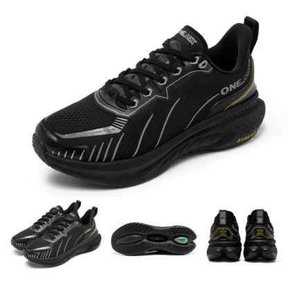 ONEMIX Nouvelles chaussures de course à amorti pour hommes, adaptées aux coureurs intensifs, à lacets, sportives, pour femmes, antidérapantes, d'extérieur, athlétiques, baskets pour hommes