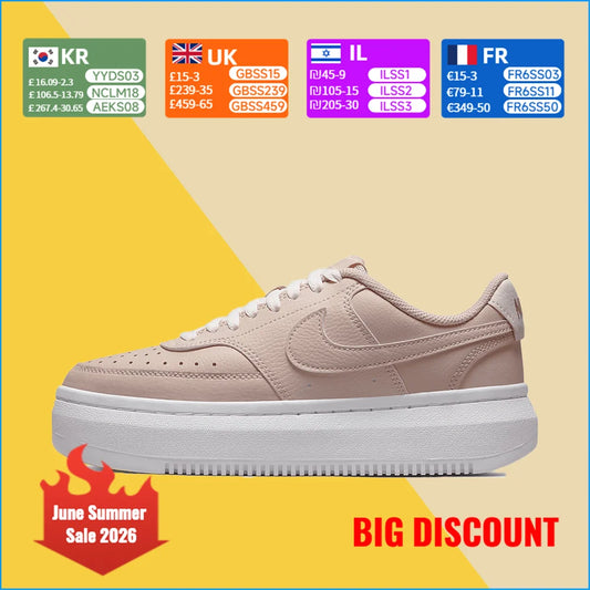 Nike Court Vision 1 Alta – Mångsidig komfort, klassisk minimalism, slitstark, andningsbar, låga skateskor för damer DM0113-600